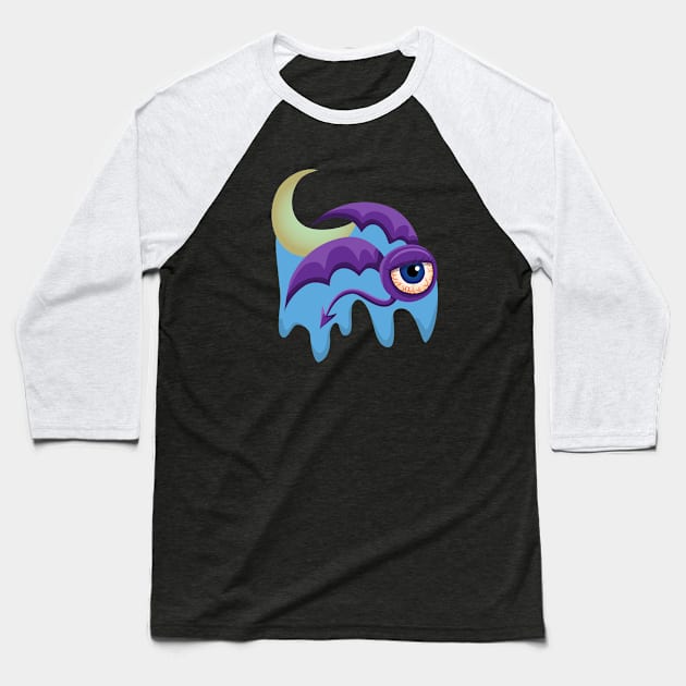 Bat monster Baseball T-Shirt by RFJ